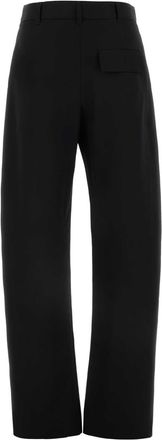 Bottega Veneta Womens Red Trousers Black Wool
