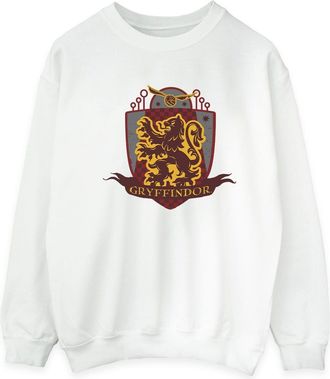 Harry Potter Heren Gryffindor borstembleem Sweatshirt (Wit)