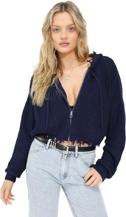 Belle & Bloom Another Love Fringe Zip Knit
