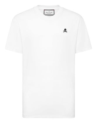 Philipp Plein Basic V-Neck T-Shirt Skull