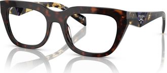 Prada 52mm Irregular optical glasses in Tortoise at Nordstrom