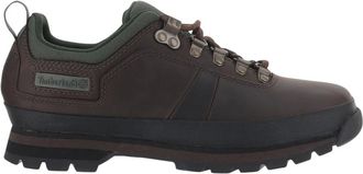 Timberland Euro Hiker Low Leren en Mesh Sneakers - Heren - Sport - Bruin - Maat: 43 EU Zijde
