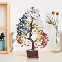 OEM &Aacute;rbol De La Vida De Los Siete Chakras, Cristales Y Piedras Curativas, Regalo De Cumplea&ntilde;os, &Aacute;rbol De Cristal De Energ&iacute;a Positiva