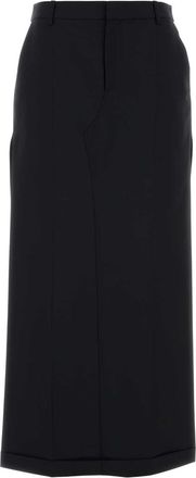 Alexander Wang Alexander Wang Black Wool Blend Pant Skirt