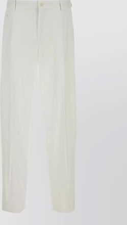 Dolce & Gabbana cotton trousers pleated front side and back pockets