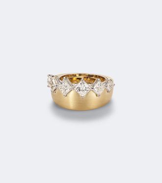 Nikos Koulis Me 18kt yellow and white gold ring with diamonds