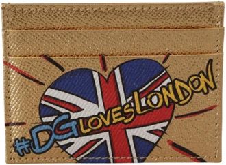 Dolce & Gabbana Tweedehands leren portemonnees - Dames - Vintage Accessoires - Geel - ONE Size - Leer - Vintage