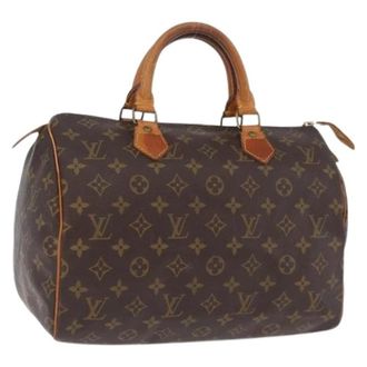 Louis Vuitton Pre-owned Vintage Handbag - Dames - Vintage Handtas - Bruin - ONE Size - Leer - Vintage