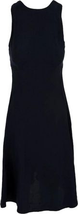 Aspesi Korte Linnen Jurk - Dames - Casual kleedjes - Blauw - L - Linnen - Kleedjes