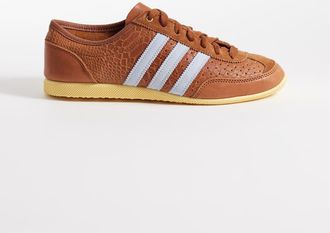 adidas Originals Japan Decon - Sneakers marroni e blu effetto coccodrillo-Marrone