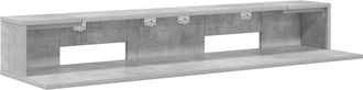 vidaXL Escritorio De Estudio Gris Hormig&oacute;n 110 X 36 X 19,5 Cm Vidaxl