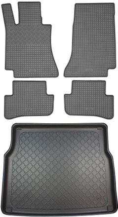 OEM Juego De Alfombrillas De Goma Para Coche Y Maletero Para Mercedes Clase C W205 T Estate (5 Puertas) Desde Marzo De 2015