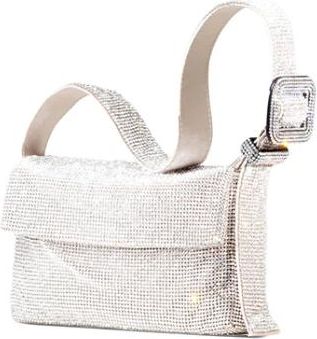 Benedetta Bruzziches Vitty La Mignon - Dames - Schoudertassen - Grijs - ONE Size - Satijn - Tassen