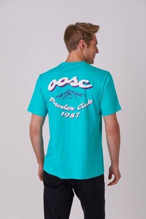 OOSC Powder Club T-Shirt - Aqua at Nordstrom, Size Large