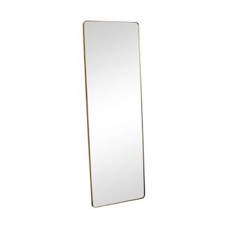 Melody Maison Large Brushed Gold Wall / Floor / Leaner Mirror 47cm X 142cm