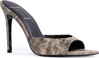 Black Suede Studio Brea Pointed Toe Sandal in Ash Distressed at Nordstrom, Size 8.5Us