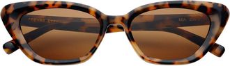 Freyrs Eyewear Mia Cat Eye Sunglasses in Milky Tortoise at Nordstrom