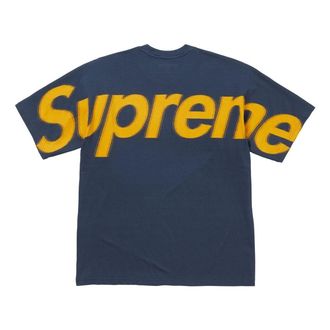 SUPREME Intarsia Short-Sleeve T-Shirt Navy SS25KN13-NAVY