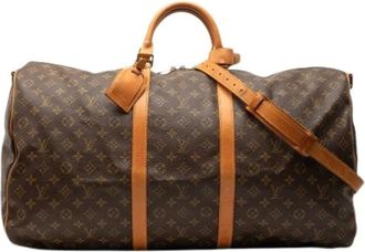Louis Vuitton Pre-owned Weekend Bags, female, Brown, Size: ONE SIZE Pre-owned Keepall Bandouliere 60