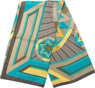 Herm&egrave;s Pre-owned Scarves, female, Multicolor, Size: ONE SIZE Pre-owned La Rose des Vents Scarf