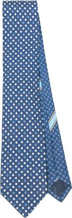 Ferragamo Gancini-patterned Silk Tie