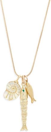 CHILD OF WILD Tide Whisper Charm Necklace in Gold at Nordstrom