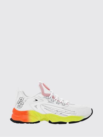 Plein Sport Multicolour Mesh Low-Top Trainers with Serrated Sole and Pull-Tab