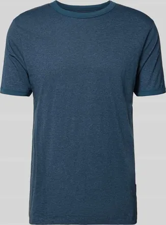 Tom Tailor Denim T-Shirt mit Rundhals aus Baumwoll-Mix in Dunkelblau, Gr&ouml;&szlig;e XXL