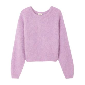 American Vintage Dames, Truien, Roze, Maat: S Leer