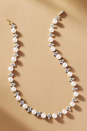 Nadri Venus Pearl Cluster Necklace