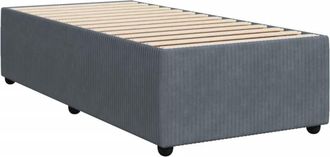 vidaXL Estructura De Cama Sin Colch&oacute;n Terciopelo Gris Oscuro 100x200cm Vidaxl