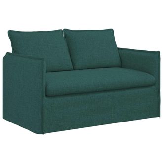 vidaXL Sof&aacute; Verde Oscuro 136 X 82 X 85 Cm Tela Vidaxl