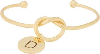 Meshmerise Love Knot Initial Bracelet in Yellow-D at Nordstrom Rack