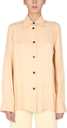 Jil Sander Beige Boxy Solid Shirt