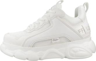 Buffalo CLD Chai Sneaker - Dames - Sneakers - Wit - 40 EU - Katoen - Schoenen