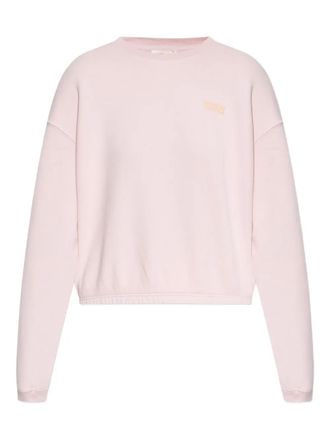 American Vintage logo-embroidered cotton sweatshirt - Pink