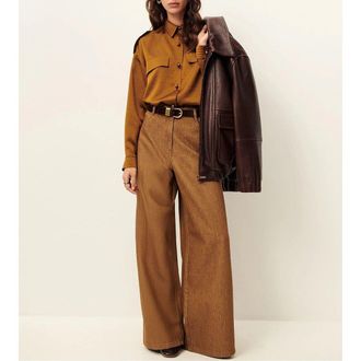 Sessun Broek met hoge taille en wijde pijpen, DALT