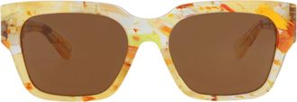 Chlo&eacute; Square-Frame Recycled Acetate Sunglasses