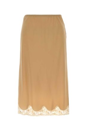 Saint Laurent Skin Pink Crepe Skirt