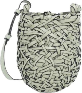 Loewe Pre-owned Nest Basket Bag Small Calf Shoulder Bag - - Pre-owned - Donna - Verde - ONE SIZE
