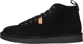 Panchic P01 Enkellaars - Heren - Sneakers - Zwart - 44 EU - Leer - Schoenen