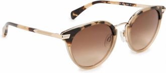 Rag & Bone Womens Rnb1058/g/s 0C9B Sunglasses In Havana Honey/ Brown Gradient