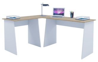 ebuy24 Mesa De Ordenador Vcm Escritorio De Esquina Dimensiones Conjunto General Aprox. Al. 74 X An. 135 X T. 105 Cm Paneles Laterales Elegantes Escritorio - 