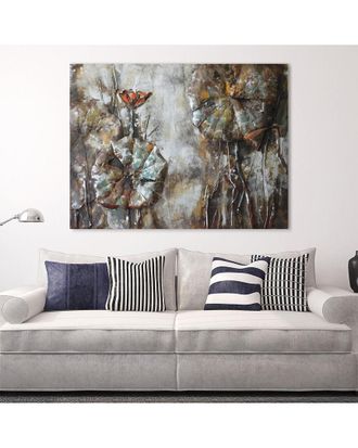 Empire Art Direct Water Lilly Pads 1 Metal Artwork