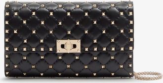 Valentino Garavani Borsa a tracolla Rockstud Spike in pelle con iconiche borchie all-over - VALENTINO GARAVANI - gender_Woman