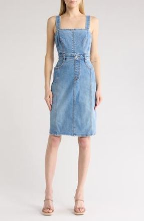 7 For All Mankind The Seamed Denim Midi Dress in Oasis at Nordstrom Rack, Size X-Small