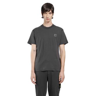 Stone Island 2100026 Cotton Jersey Fissato Effect T-Shirt