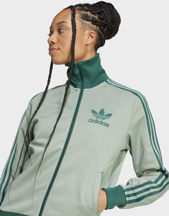 adidas Originals Beckenbauer - Giacca sportiva verde argento