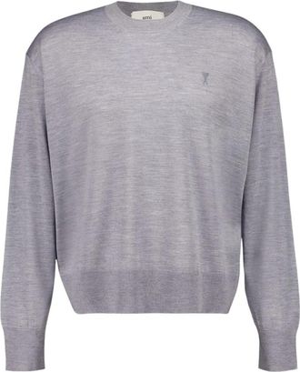 Ami Ami de Coeur Crewneck Sweater - Heren - Ronde hals truien - Grijs - 2XL - Truien & Vesten