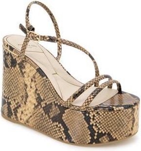 Kenneth Cole Tatiana Platform Wedge Sandal in Sand Snake at Nordstrom Rack, Size 6.5